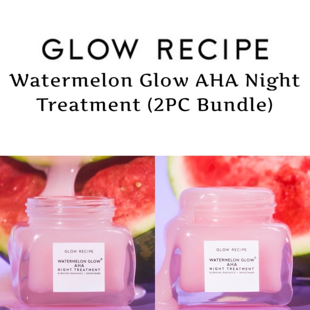 ✨Glow Recipe - Watermelon Glow AHA Night Treatment (2PC Bundle)✨